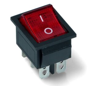 INTERRUPTOR LUMINOSO 6 C. VERMELHO