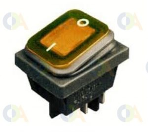 INTERRUTOR BASCULANTE 30X22MM AMARELO