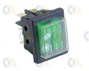 INTERRUTOR + PILOTO VERDE 5C