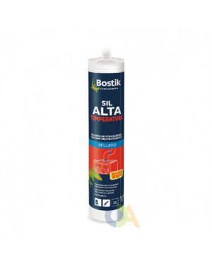 SILICONE BOSTIK ALTA TEMP. PRETO 300ml.