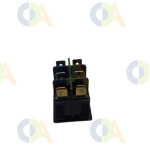 INTERRUPTOR DUPLO LUMINOSO AMARELO