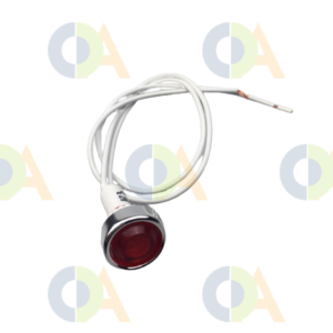 SINALIZADOR VERMELHO CROMADO 10MM