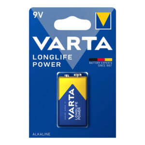 PILHA ALCALINA VARTA LONGLIFE POWER 6LR61 9V