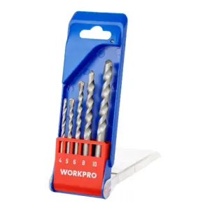 CONJUNTO 5 BROCAS P/ ALVENARIA Ø4,00 - Ø10,00MM WORKPRO