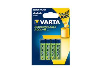 PILHA RECARREGÁVEL VARTA AAA 800MAH